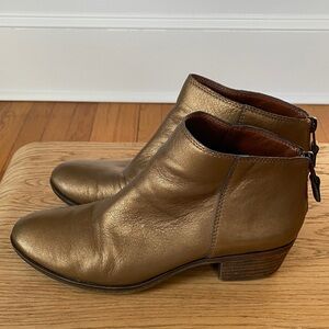 Lucky Brand Metallic Ankle Booties